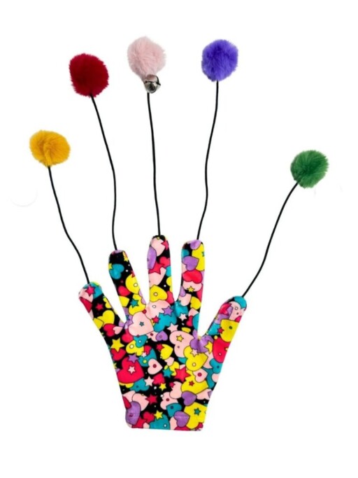 Jucărie pentru pisici, Paws &amp; Whiskers, Miyav 1016, ȚESĂTURĂ 100% BUMBAC, Multicolor