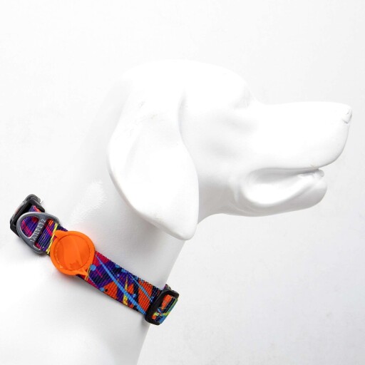 Zgarda pentru câini, Paws &amp; Whiskers, Splash, Poliester, Multicolor