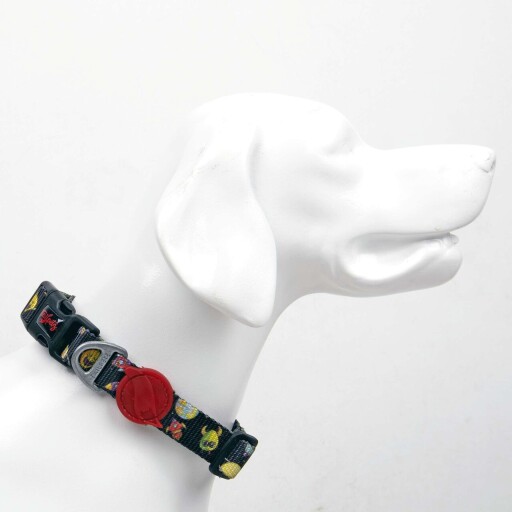 Zgarda pentru câini, Paws &amp; Whiskers, Space, Poliester, Multicolor