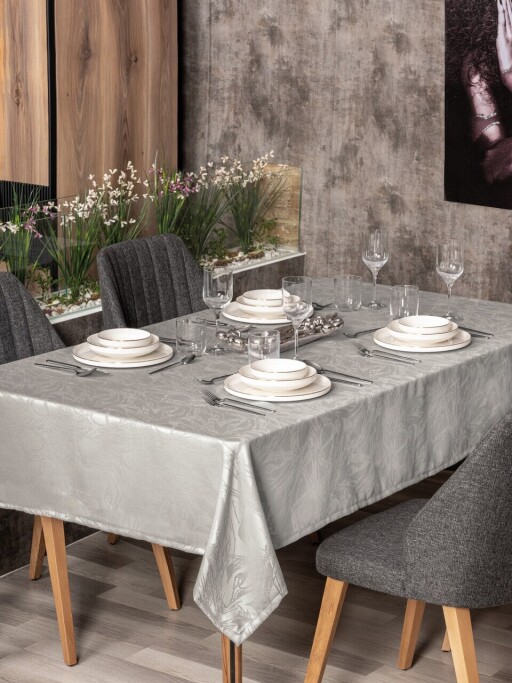 Fata de masa, L'essentiel Maison, Lavinia 220, Poliester, Gri