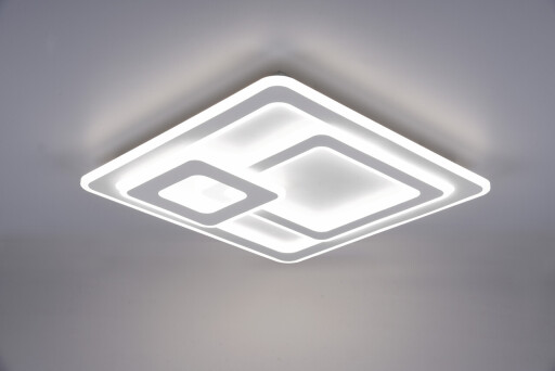 Plafoniera Mita, TRIO, 51.5x51.5x7 cm, 76W, 1x SMD, metal, alb mat