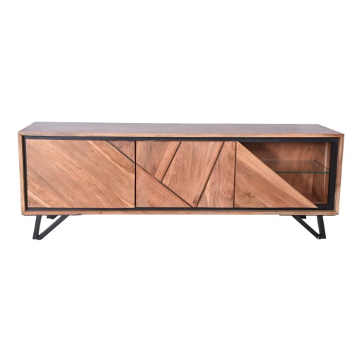 Comodă TV în culoare naturală din lemn de acacia 150x51x40 cm Ambala – Interia Home & Living