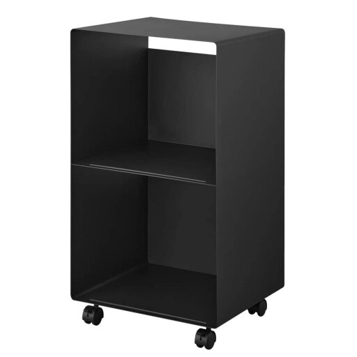 Etajeră pe roți neagră din metal 40x73x38 cm Tower – YAMAZAKI