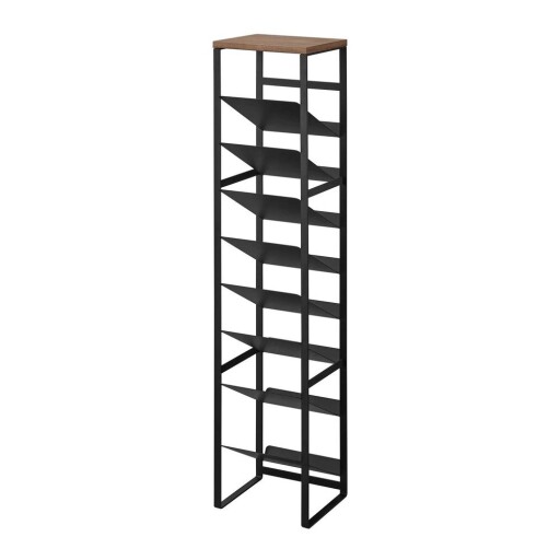 Raft pentru sticle de vin negru din metal număr de sticle 16 20x88,5x19 cm Tower – YAMAZAKI