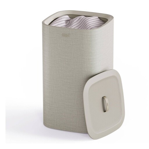 Coș de rufe bej din material textil 60 l Tota One – Joseph Joseph