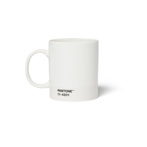 Cană ceramică albă 375 ml Cloud Dancer - Pantone