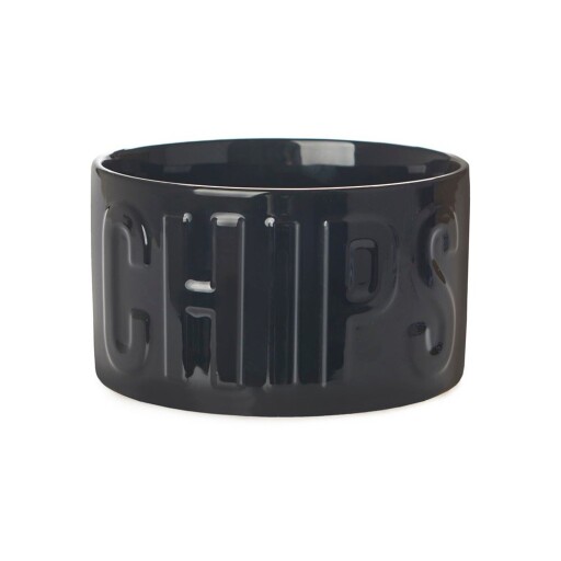 Bol mic negru pentru servire din ceramică 1 l Chips – Balvi