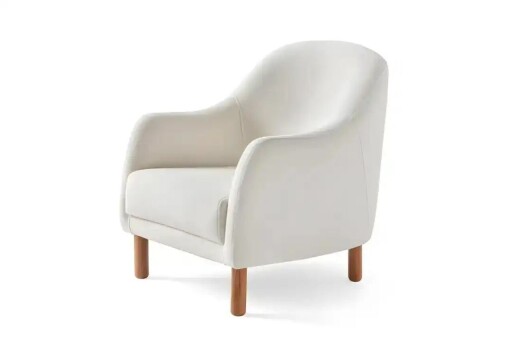 Fotoliu, Atelier del Sofa, 752EST1701, Lemn de carpen;PAL, Alb