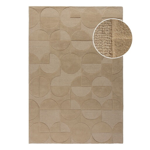 Covor în culoare naturală țesut manual din lână 240x340 cm Gigi – Flair Rugs