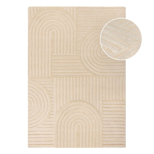 Covor bej țesut manual din lână 240x340 cm Zen Garden – Flair Rugs