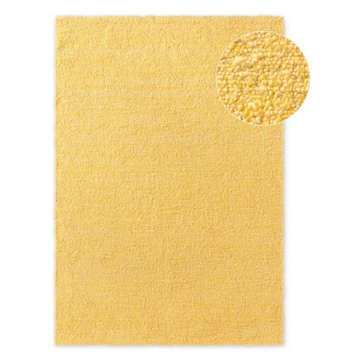 Covor galben țesut manual din material bouclé 200x290 cm Notting Hill Portobello – Ted Baker