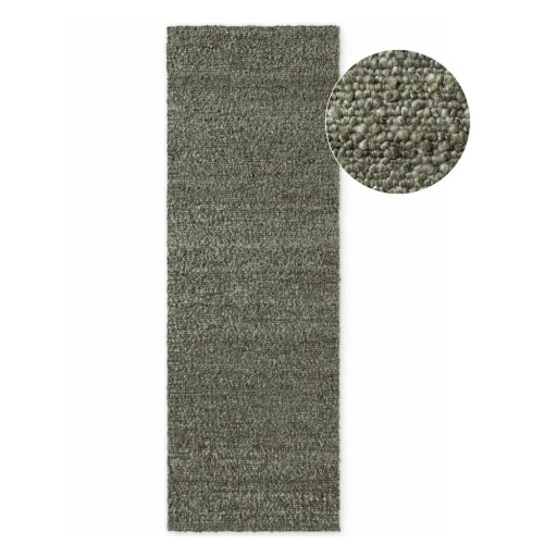 Covor tip traversă verde țesut manual din material bouclé 80x200 cm Notting Hill Portobello – Ted Baker