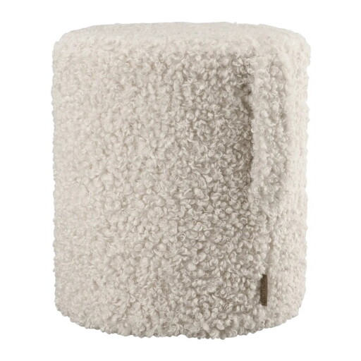 Taburet bej cu tapițerie din țesătură bouclé Teddy – Blomus