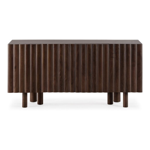 Comodă maro din lemn de mango 160x80x40 cm Tamira – MOME