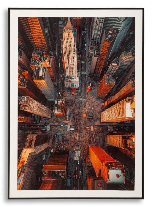Tablou decorativ, Mauro Ferretti, New York -B, 72x102 cm, lemn de pin/canvas, multicolor