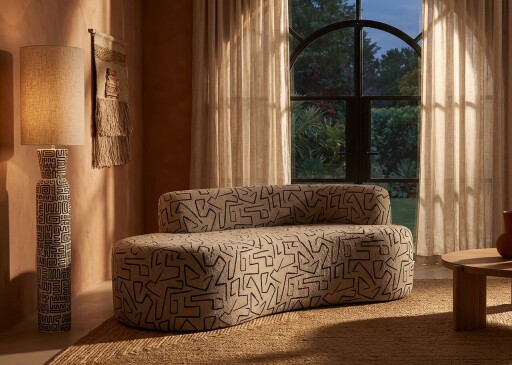 Canapea 2 locuri, Mauro Ferretti, Nairobi, 176x91.5x69 cm, poliester, multicolor