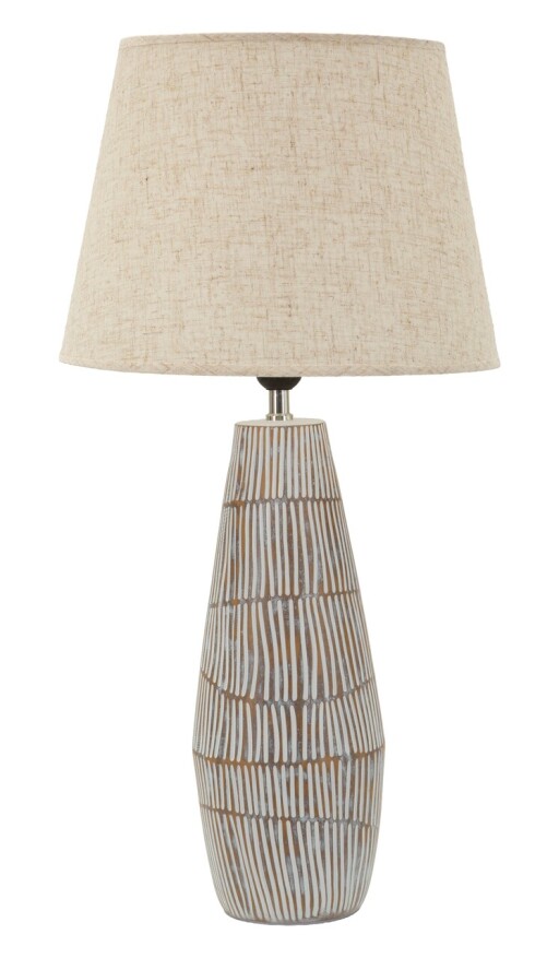 Lampa de masa, Mauro Ferretti, Hanoi, 35x69.5 cm, polirasina/fier/textil, multicolor