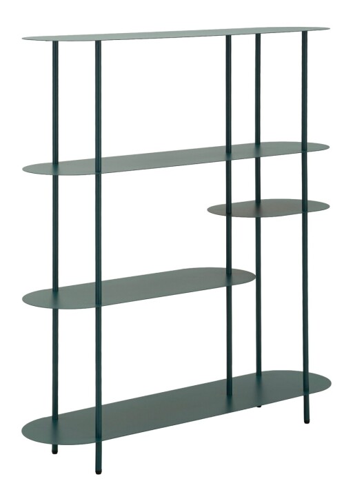 Corp biblioteca, Mauro Ferretti, Saturn, 118x31x139 cm, metal, turcoaz