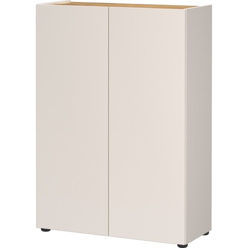 Dulap crem cu aspect de lemn de stejar 74x105x33 cm Alviano – Germania