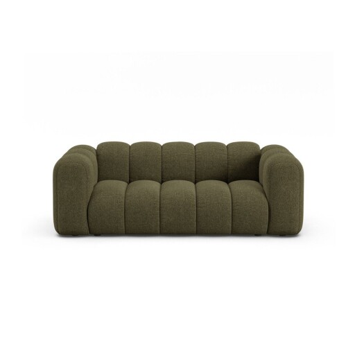 Canapea verde cu tapițerie din chenille 200 cm Lupine – Micadoni