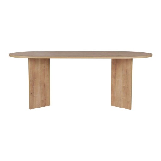 Masă de dining cu aspect de lemn de stejar 90x200 cm Sabella – Kalune Design