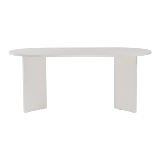 Masă de dining cu aspect semi-lucios 89,5x180 cm Sablin – Kalune Design