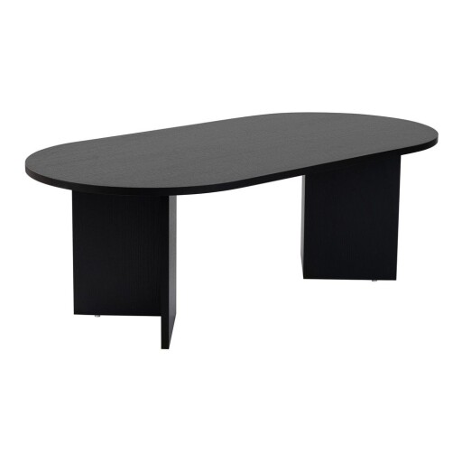 Măsuță de cafea neagră cu aspect mat 60x119 cm Sable – Kalune Design