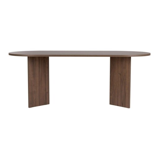 Masă de dining cu aspect de lemn de nuc 90x200 cm Sabella – Kalune Design