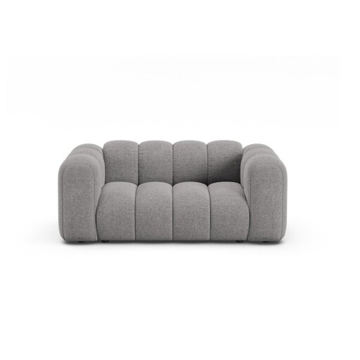 Canapea gri cu tapițerie din chenille 170 cm Lupine – Micadoni