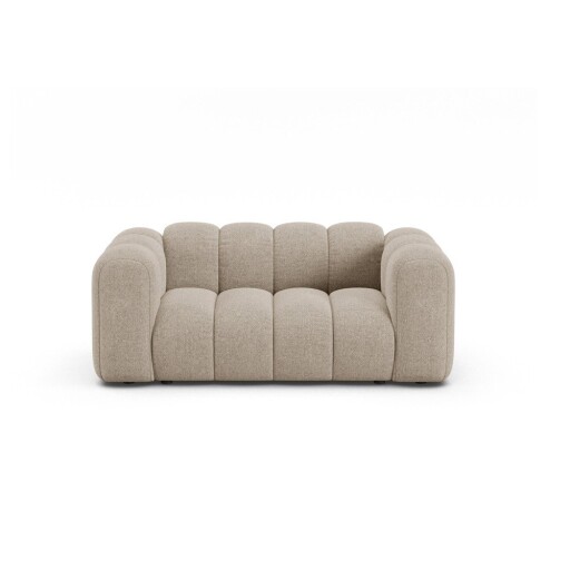 Canapea bej cu tapițerie din chenille 170 cm Lupine – Micadoni