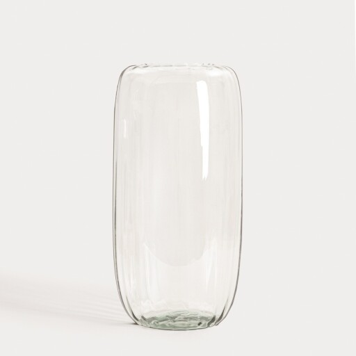 Vaza Luki, Homla, 13x45 cm, sticla, transparent