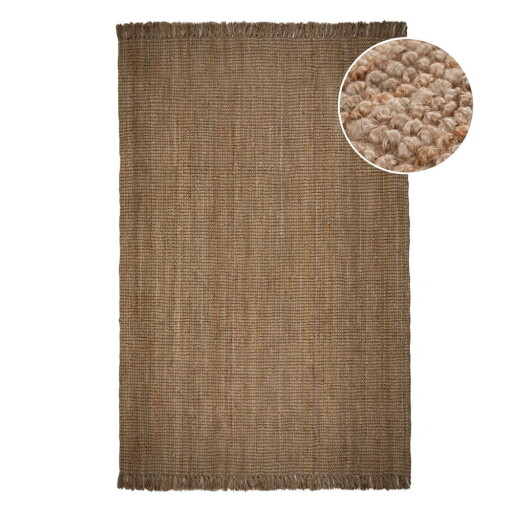 Covor în culoare naturală din iută 240x340 cm Jute Boucle – Flair Rugs