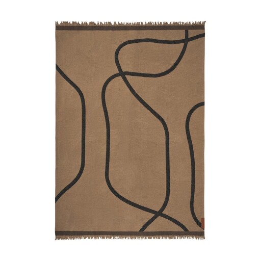 Pătură maro deschis 130x175 cm Shadow – Mette Ditmer Denmark