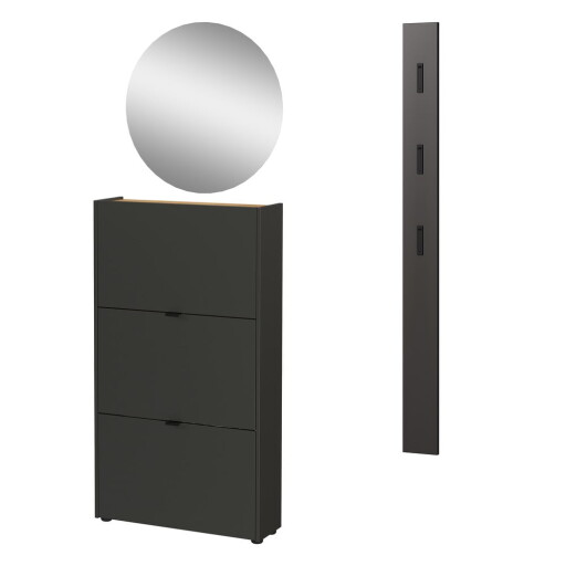 Set pentru hol gri antracit 101x200x22 cm Ameca – Germania