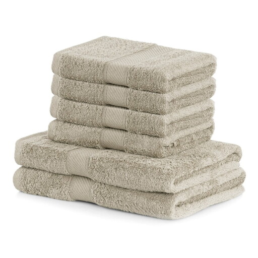 Set 6 prosoape DecoKing Bamby Beige, bej