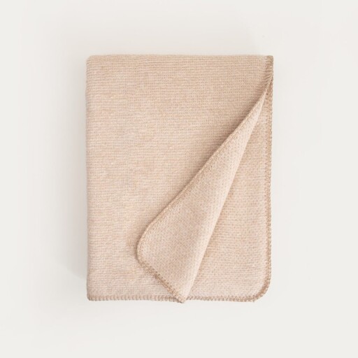 Patura Mallow, Homla, 150x200 cm, bumbac/acril/poliester, bej