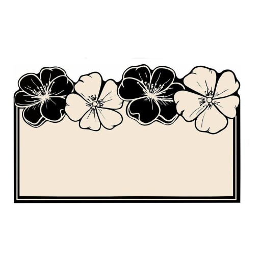 Covoraș de baie negru/crem 60x100 cm Morpho – Foutastic