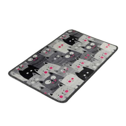 Covoraș de baie gri 40x60 cm Meow – Foutastic