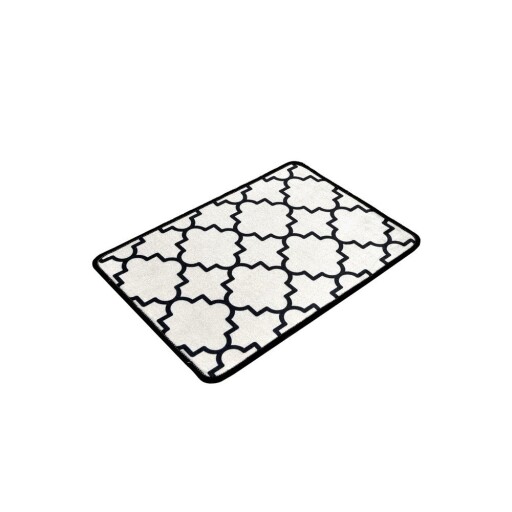 Covoraș de baie negru/bej 40x60 cm Kupa – Foutastic