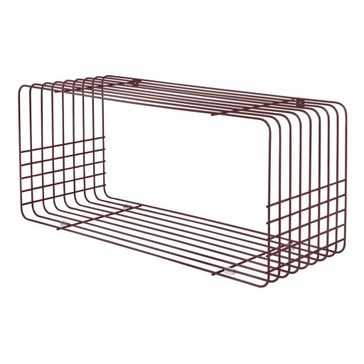 Raft burgundy etajat din metal 70 cm Wire – Mette Ditmer Denmark