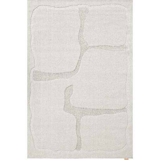 Covor gri deschis din lână 160x230 cm Morphic Organica – Agnella