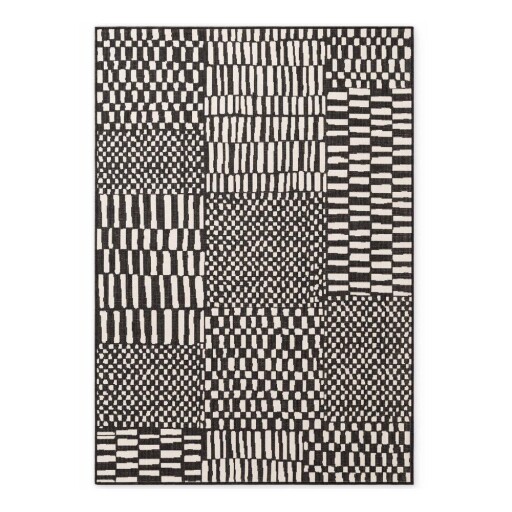 Covor pentru exterior și interior negru/crem 120x170 cm Haringey Barkham – Ted Baker