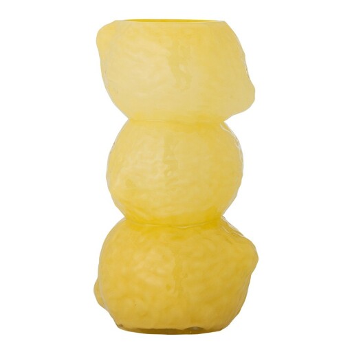 Vază galbenă din sticlă (înălțime 27 cm) Limone – Bloomingville
