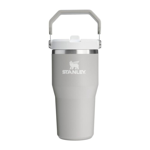 Termos gri deschis din oțel inoxidabil 600 ml IceFlow™ Flip Straw 2.0 Tumbler Ash – Stanley