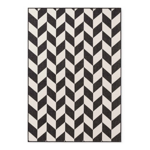 Covor pentru exterior și interior negru/crem 120x170 cm Haringey Terrick – Ted Baker