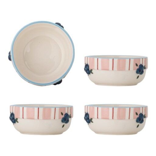 Boluri mici roz/crem 4 buc. pentru supă din ceramică 295 ml Carry – Bloomingville