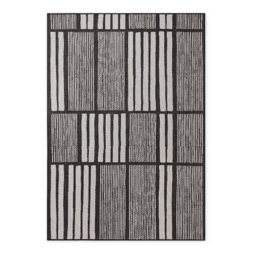 Covor pentru exterior și interior negru/crem 120x170 cm Haringey Allington – Ted Baker