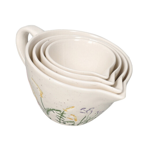 Set 4 sosiere, Risveglio, Brandani, 13x11.5x7 cm, ceramica