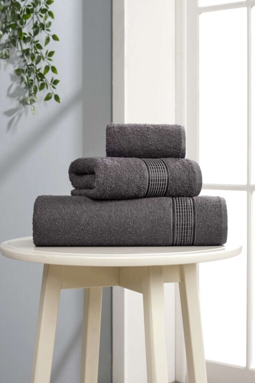 Set prosoape, L'essentiel Maison, Ezgi, Antracit