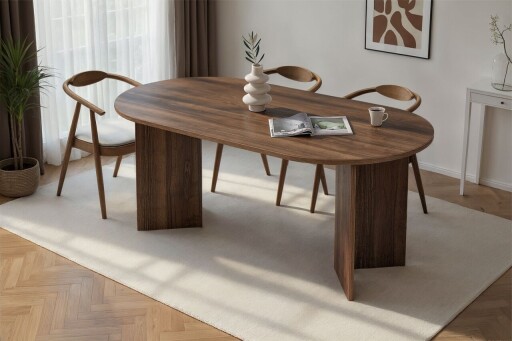 Masa, Nordure, Sablin, 180x75x90 cm, Maro